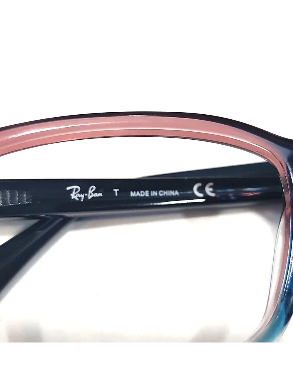 Ray Ban RB5362 5834 Glossy Blue Fade Square Eyeglasses Frame 52-17 140